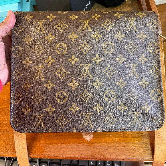 Authentic Vintage Louis Vuitton Monogram Crossbody Cartouchiere - Picture 1 of 15